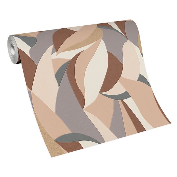 Tapete Beige, Creme, Braun ELLE Decoration Vliestapete (1033102)