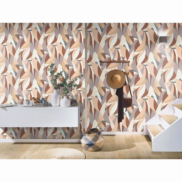 Tapete Beige, Creme, Braun ELLE Decoration Vliestapete (1033102)