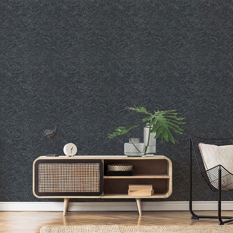 Tapete Schwarz, Anthrazit ELLE Decoration Vliestapete (1033015)