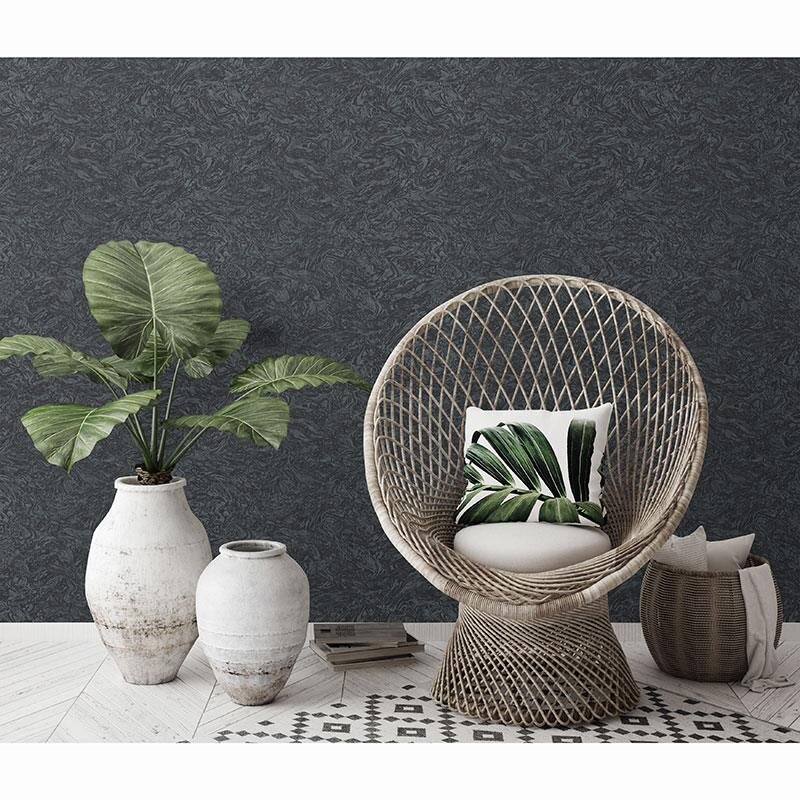 Tapete Schwarz, Anthrazit ELLE Decoration Vliestapete (1033015)