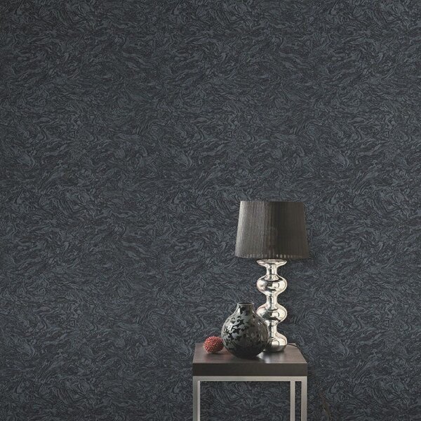 Tapete Schwarz, Anthrazit ELLE Decoration Vliestapete (1033015)