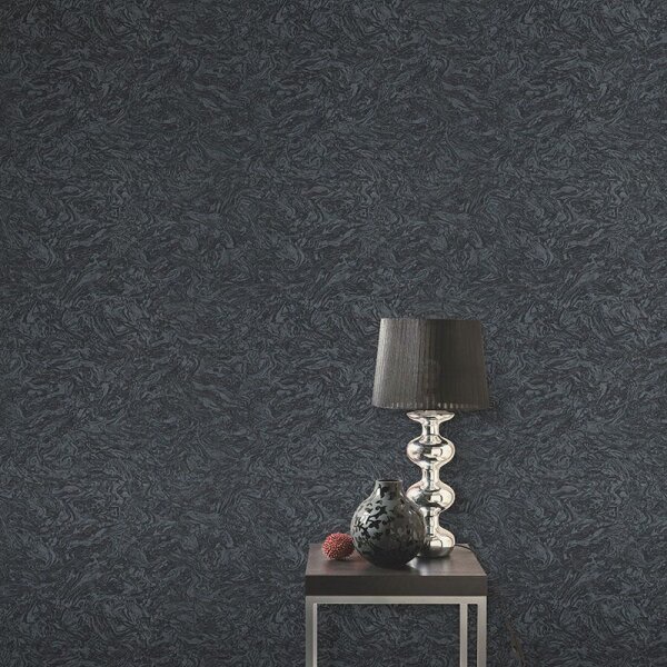 Tapete Schwarz, Anthrazit ELLE Decoration Vliestapete (1033015)