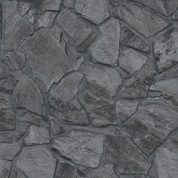 Tapete Grau, Silber, Schwarz, Anthrazit AS-Creation Vliestapete (389367)