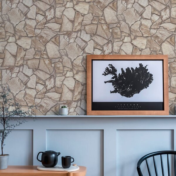 Tapete Grau, Silber, Beige, Creme AS-Creation Vliestapete (389343)