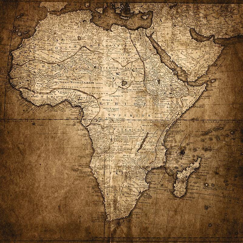 Digitaldruck-Tapete African Map livingwalls (DD123409)