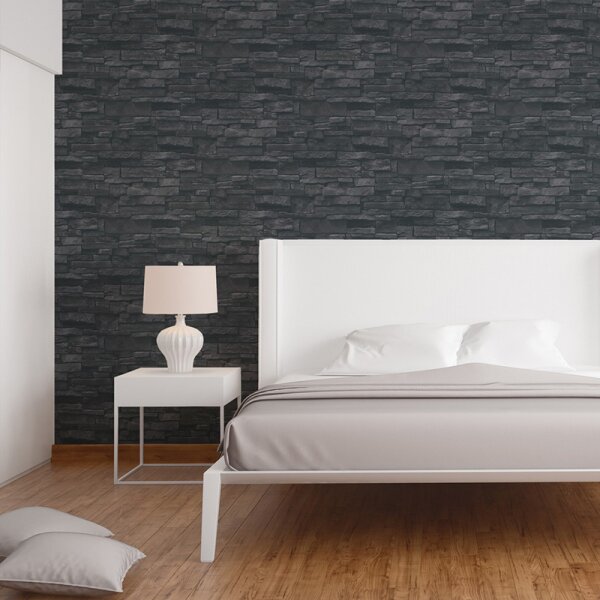 Tapete Schwarz, Anthrazit AS-Creation Vliestapete (388134)