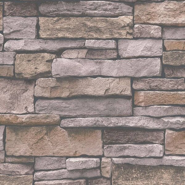 Tapete Grau, Silber, Braun AS-Creation Vliestapete (388133)