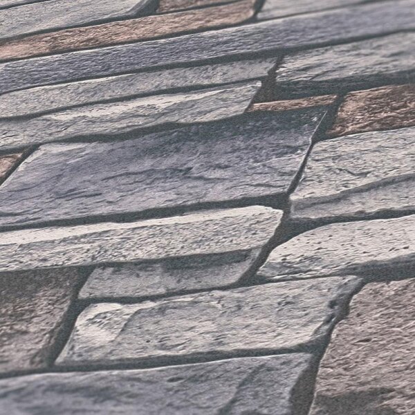 Tapete Grau, Silber, Beige, Creme AS-Creation Vliestapete (388132)