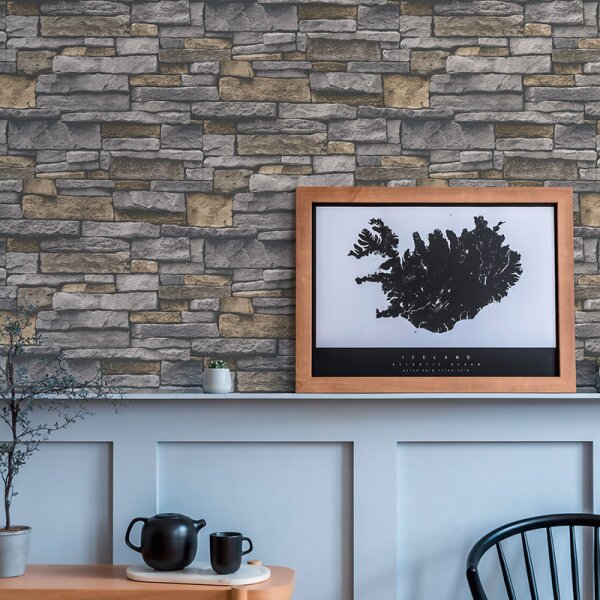 Tapete Grau, Silber, Beige, Creme AS-Creation Vliestapete (388131)