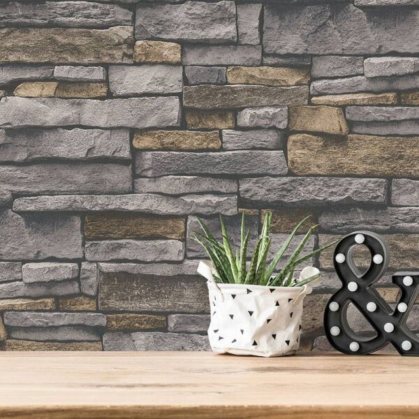 Tapete Grau, Silber, Beige, Creme AS-Creation Vliestapete (388131)