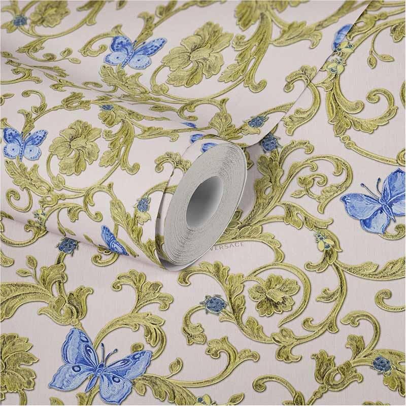 Tapete Rosa, Rose, Gold, Kupfer VERSACE Vliestapete (343256)