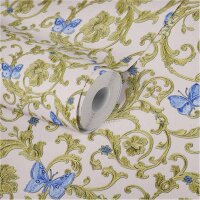 Tapete Rosa, Rose, Gold, Kupfer VERSACE Vliestapete (343256)