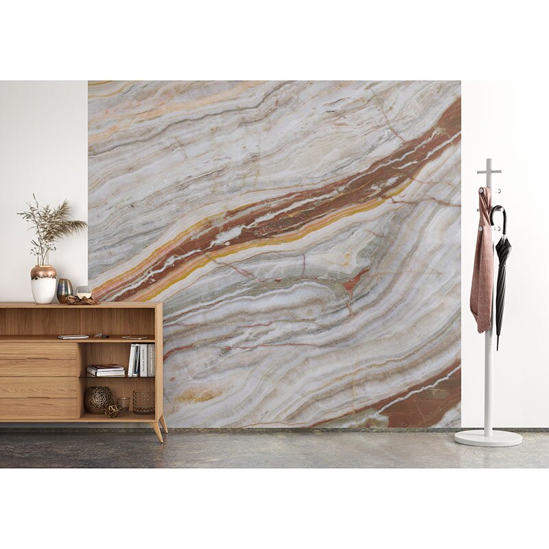 Digitaldruck-Tapete Braun, Grau, Silber Rasch (364620)