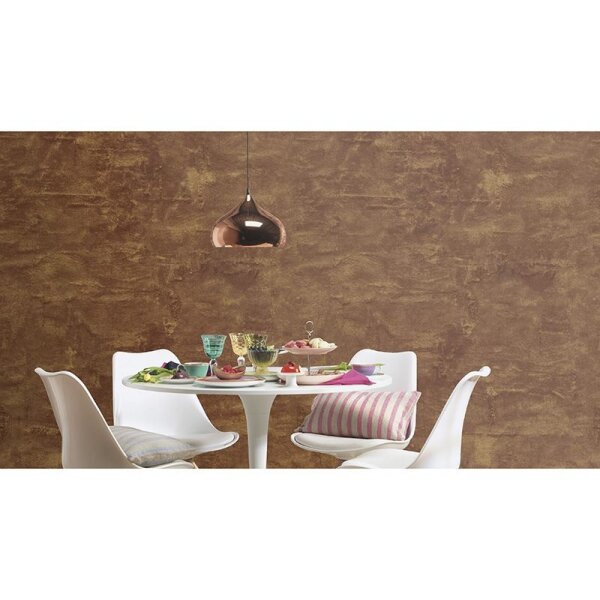 Tapete Braun, Gold, Kupfer Rasch Vliestapete (499711)