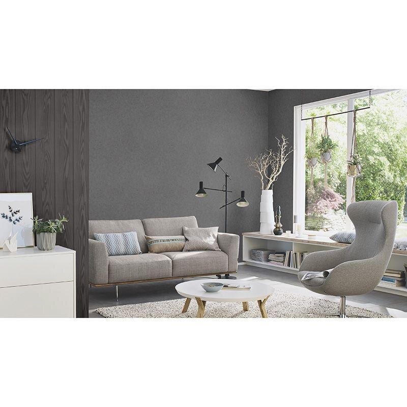 Tapete Schwarz, Anthrazit Rasch Vliestapete (499544)