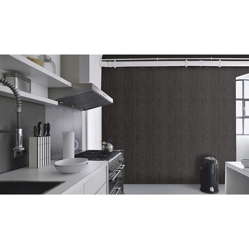 Tapete Schwarz, Anthrazit Rasch Vliestapete (499544)