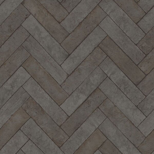 Tapete Schwarz, Anthrazit Rasch Vliestapete (499162)