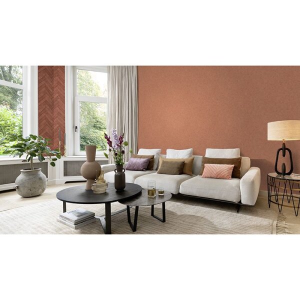 Tapete Braun, Rot Rasch Vliestapete (499148)