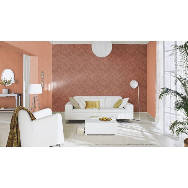 Tapete Braun, Rot Rasch Vliestapete (499148)