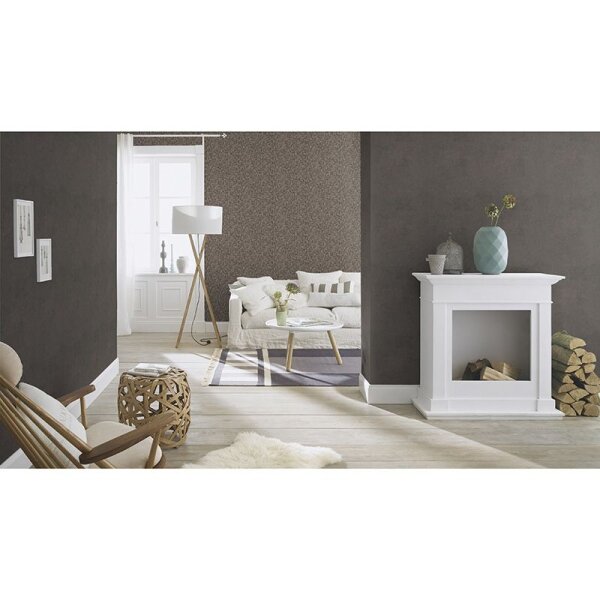 Tapete Braun, Schwarz, Anthrazit Rasch Vliestapete (315059)