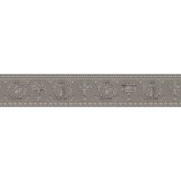 Bord&uuml;re Grau, Silber VERSACE Vlies (343053)