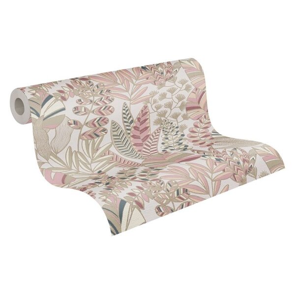 Tapete Beige, Creme, Gold, Kupfer, Rosa, Rose AS-Creation Vliestapete (390954)