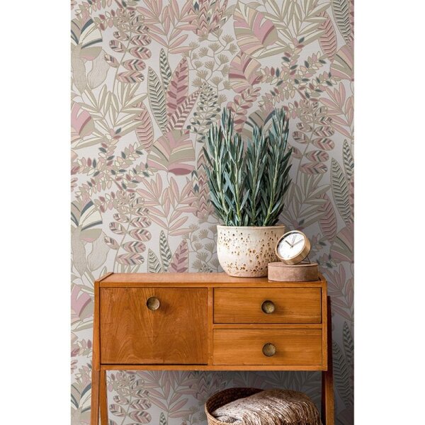 Tapete Beige, Creme, Gold, Kupfer, Rosa, Rose AS-Creation Vliestapete (390954)