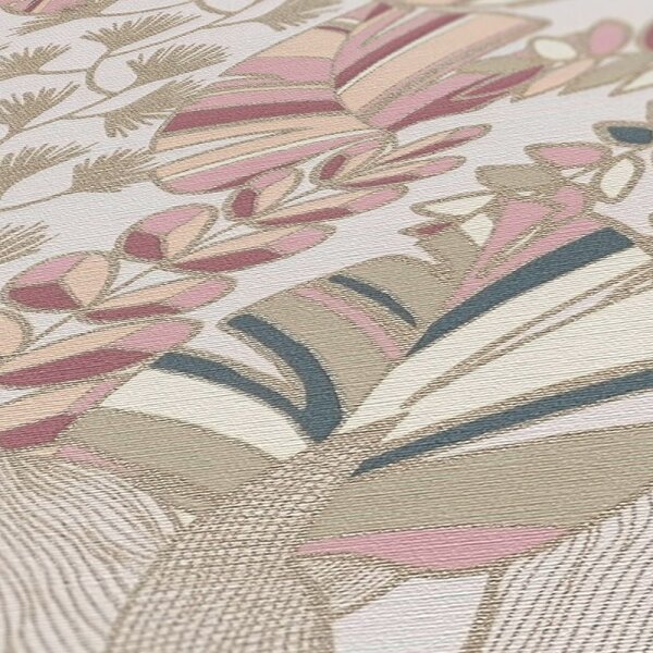 Tapete Beige, Creme, Gold, Kupfer, Rosa, Rose AS-Creation Vliestapete (390954)