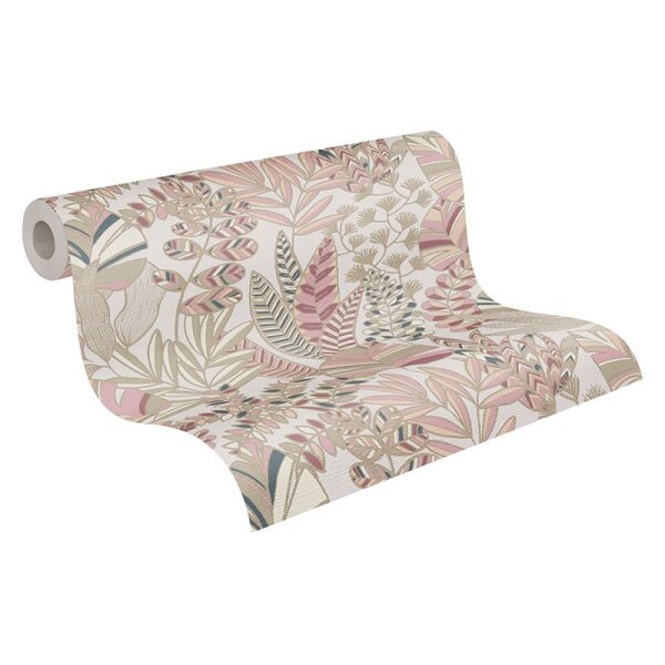 Tapete Beige, Creme, Gold, Kupfer, Rosa, Rose AS-Creation Vliestapete (390954)