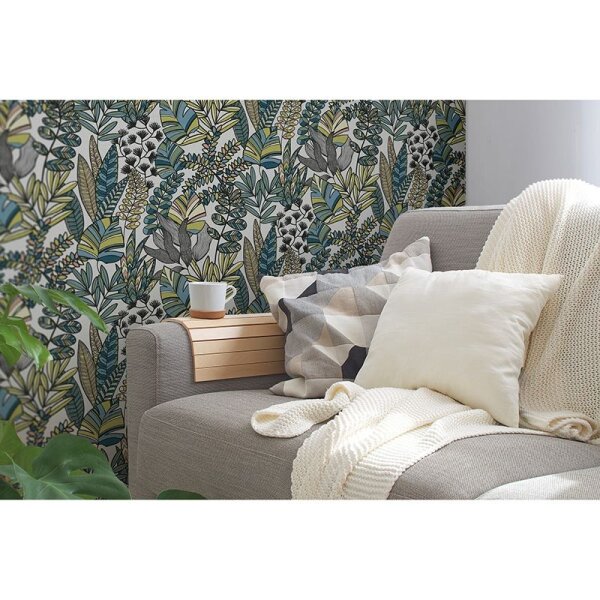 Tapete Blau, Grün, Schwarz, Anthrazit, Weiß AS-Creation Vliestapete (390951)