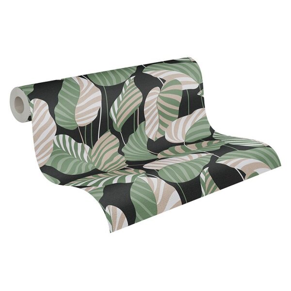 Tapete Gold, Kupfer, Grün, Schwarz, Anthrazit AS-Creation Vliestapete (390942)