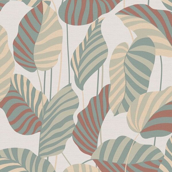 Tapete Beige, Creme, Braun, Grün, Weiß AS-Creation Vliestapete (390941)