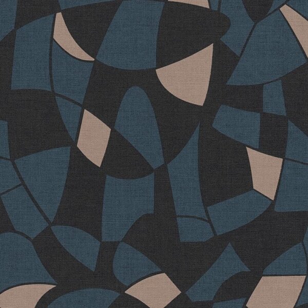 Tapete Blau, Braun, Schwarz, Anthrazit AS-Creation Vliestapete (390935)