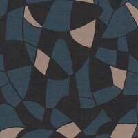 Tapete Blau, Braun, Schwarz, Anthrazit AS-Creation...