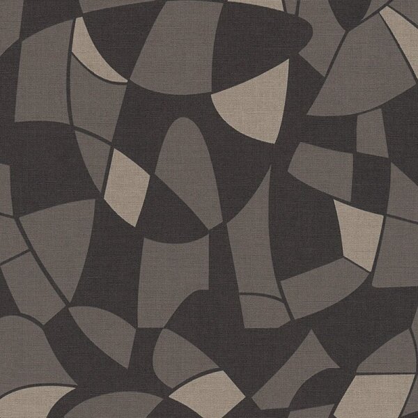 Tapete Grau, Silber, Schwarz, Anthrazit AS-Creation Vliestapete (390934)