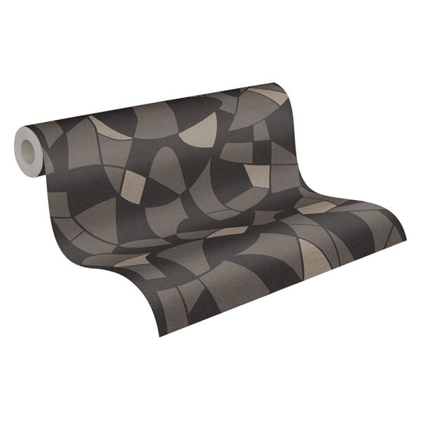 Tapete Grau, Silber, Schwarz, Anthrazit AS-Creation Vliestapete (390934)