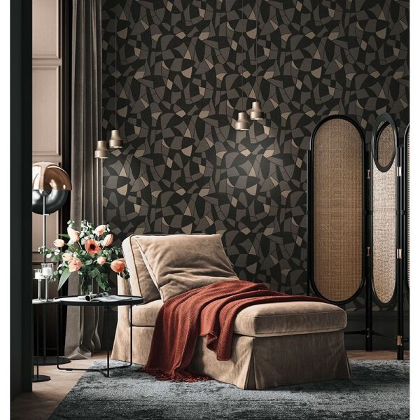 Tapete Grau, Silber, Schwarz, Anthrazit AS-Creation Vliestapete (390934)