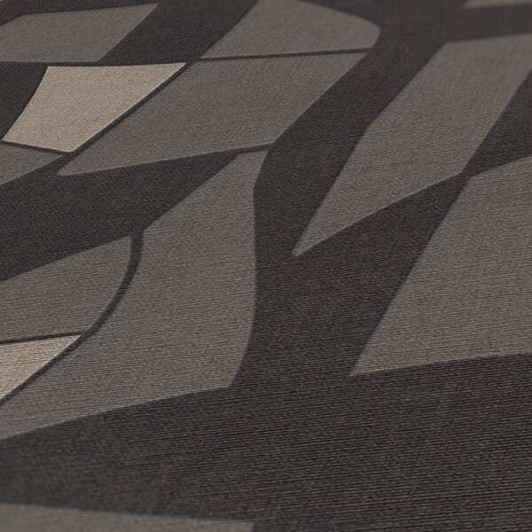 Tapete Grau, Silber, Schwarz, Anthrazit AS-Creation Vliestapete (390934)