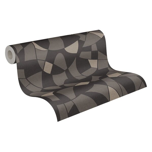 Tapete Grau, Silber, Schwarz, Anthrazit AS-Creation Vliestapete (390934)