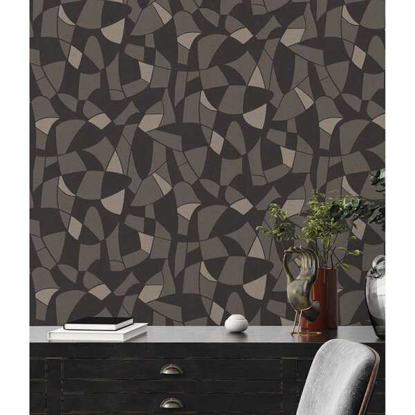 Tapete Grau, Silber, Schwarz, Anthrazit AS-Creation Vliestapete (390934)