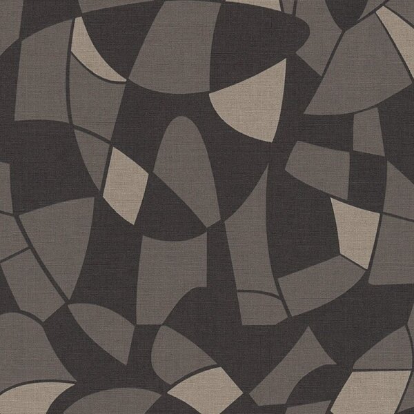 Tapete Grau, Silber, Schwarz, Anthrazit AS-Creation Vliestapete (390934)