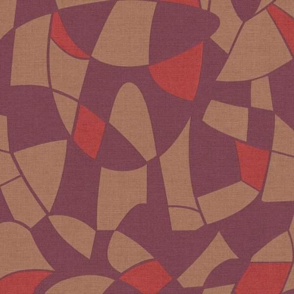 Tapete Braun, Lila, Flieder, Rot AS-Creation Vliestapete (390931)