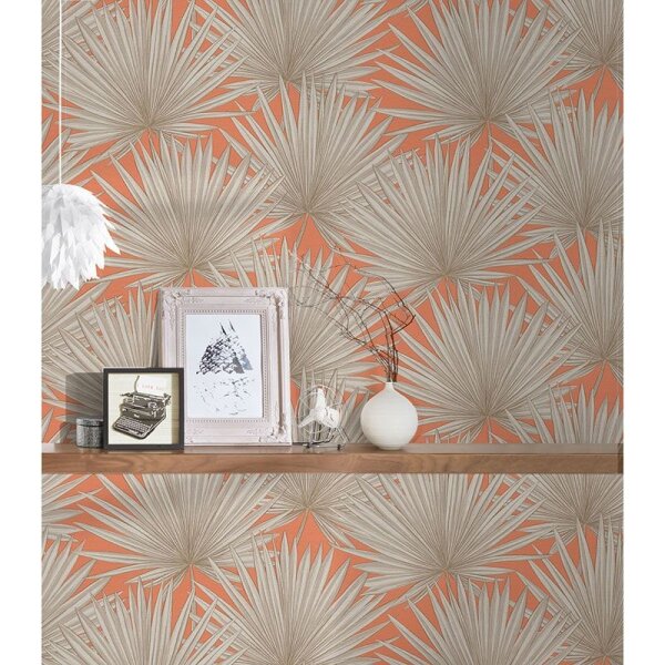 Tapete Beige, Creme, Greige, Orange, Terrakotta AS-Creation Vliestapete (390903)