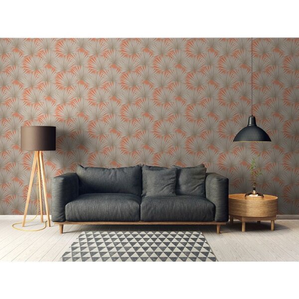 Tapete Beige, Creme, Greige, Orange, Terrakotta AS-Creation Vliestapete (390903)