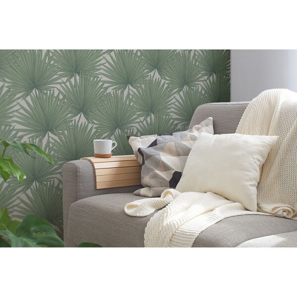 Tapete Greige, Grün AS-Creation Vliestapete (390901)