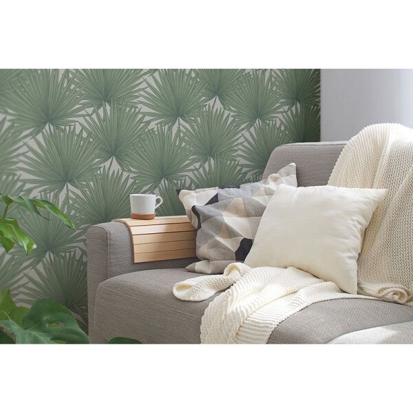 Tapete Greige, Grün AS-Creation Vliestapete (390901)