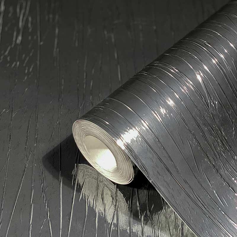 Tapete Grau, Silber, Schwarz-Weiß Marburg Vliestapete (83480)