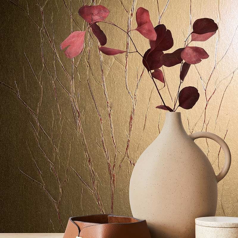 Tapete Gold, Kupfer Marburg Vliestapete (83476)