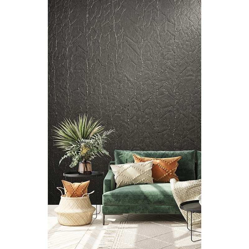 Tapete Schwarz, Anthrazit Marburg Vliestapete (83468)