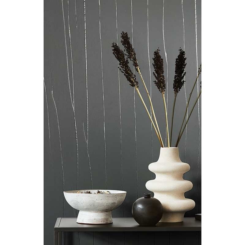 Tapete Grau, Silber, Schwarz, Anthrazit Marburg Vliestapete (83458)